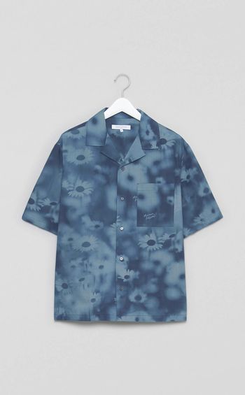 フラワープリントシャツ