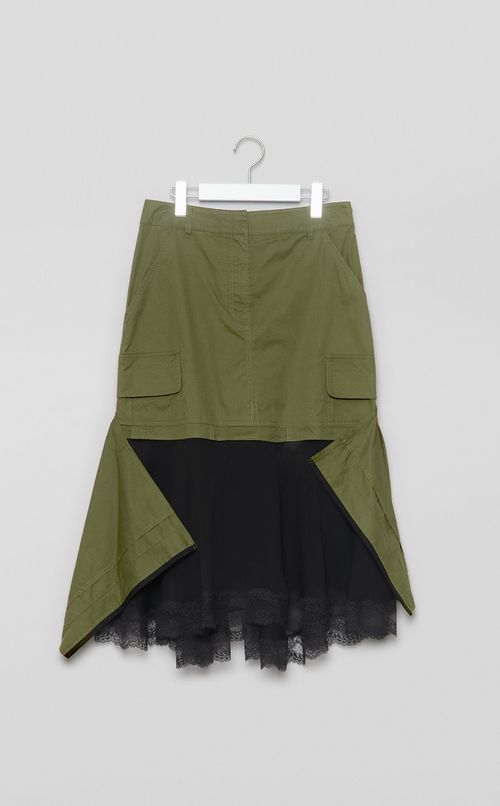 【reADdress】アーミー＆シフォン＆レーススカート