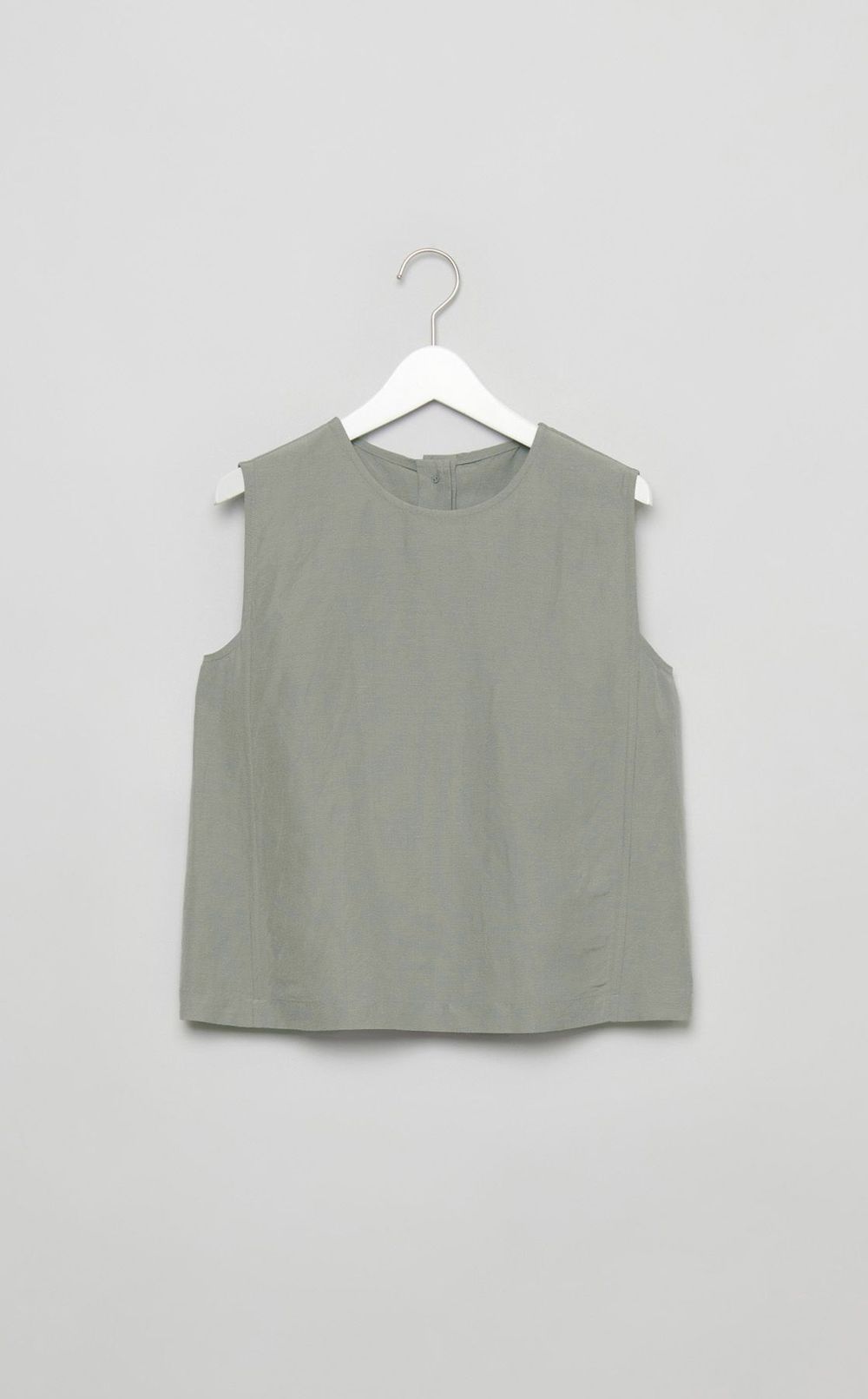 リネンキュプラノースリーブトップス