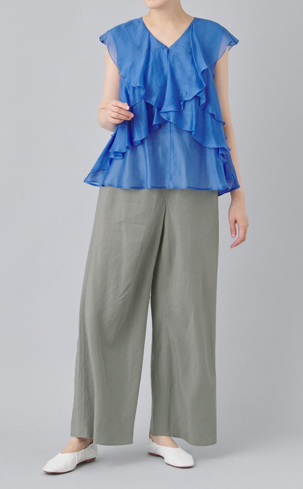 リネンキュプライージーパンツ