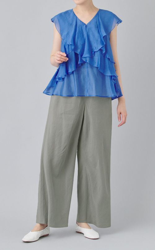 リネンキュプライージーパンツ