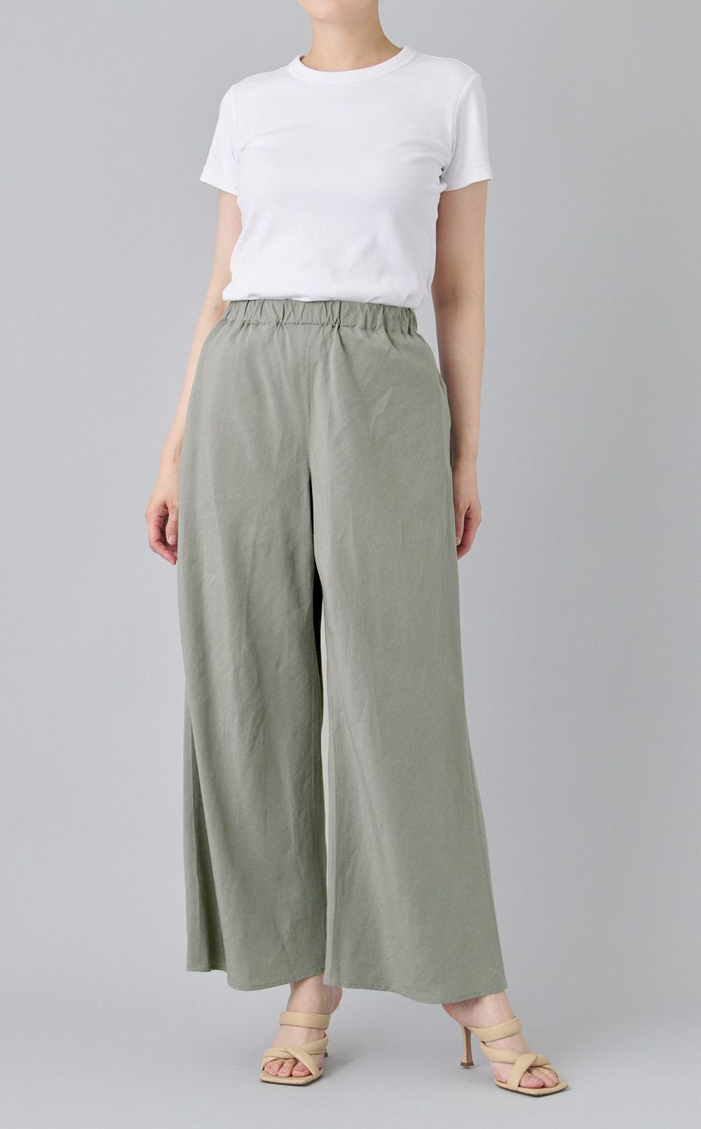 リネンキュプライージーパンツ