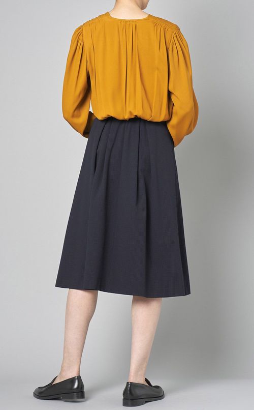 Vネックカーディガンブラウス