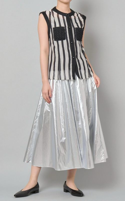 クロシェットディティールブラウス