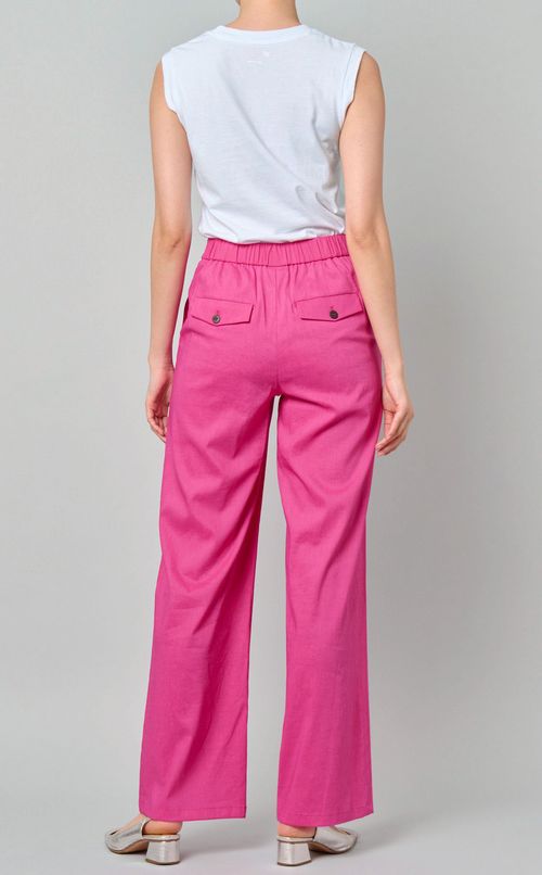 リネンワイドストレートパンツ