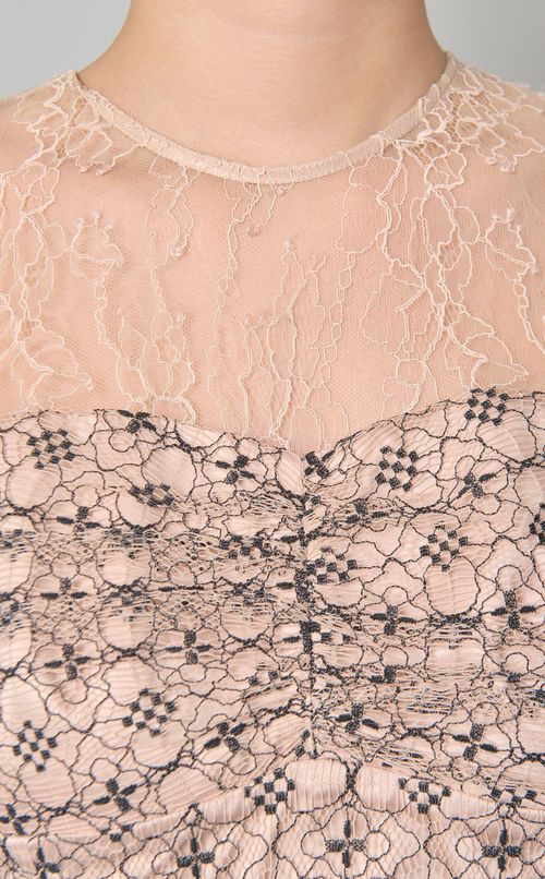 コンビネーションレースドレス