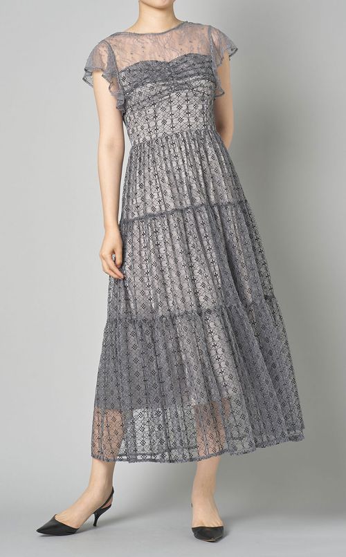 コンビネーションレースドレス