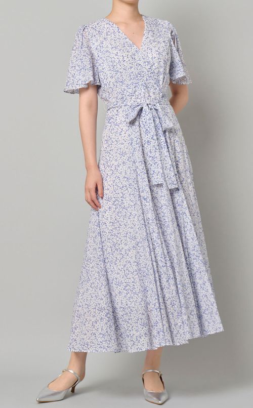 カシュクールウエストリボンワンピース