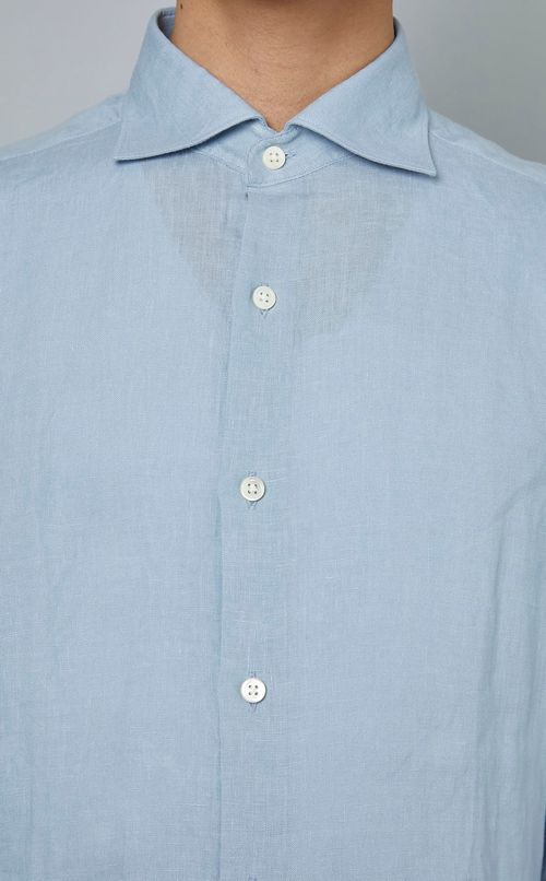 リネンレギュラーカラーシャツ