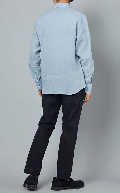 リネンレギュラーカラーシャツ