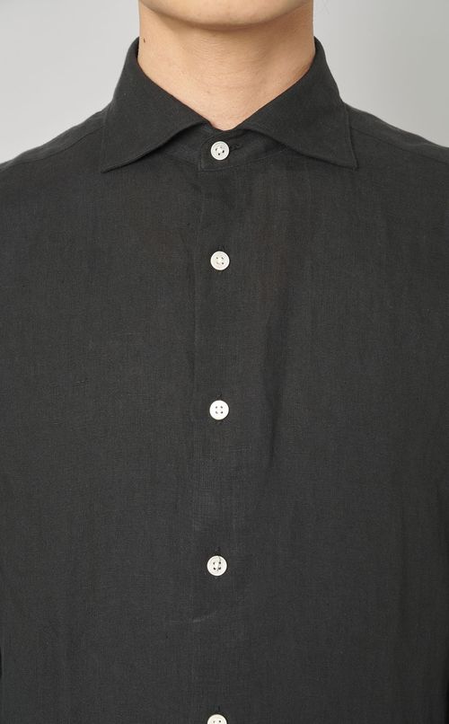 リネンレギュラーカラーシャツ