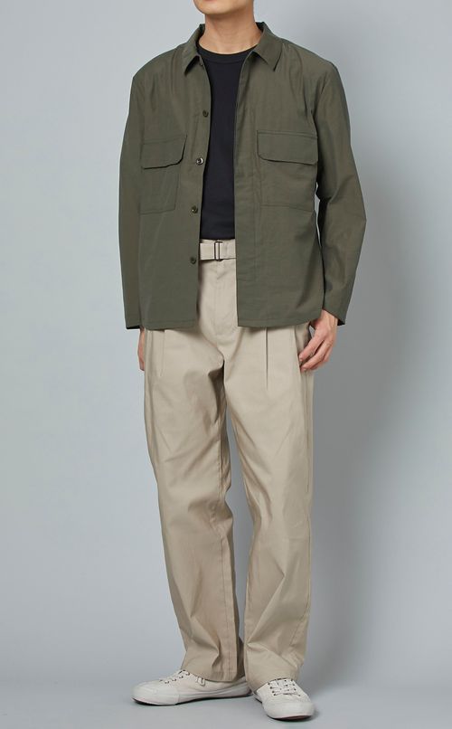 タックベルテッドパンツ