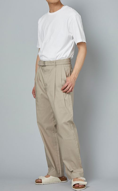 タックベルテッドパンツ