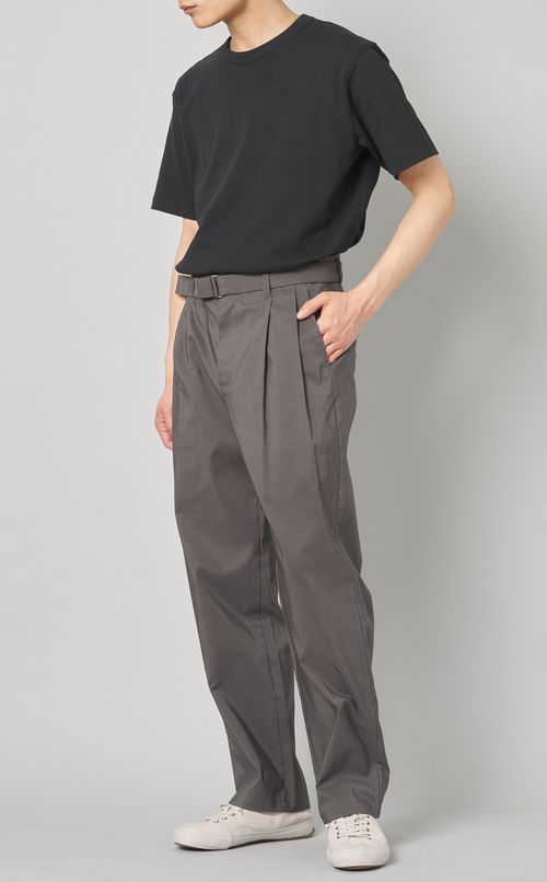 タックベルテッドパンツ