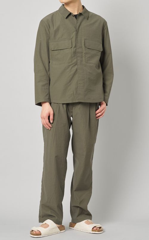 コットンナイロンタックパンツ