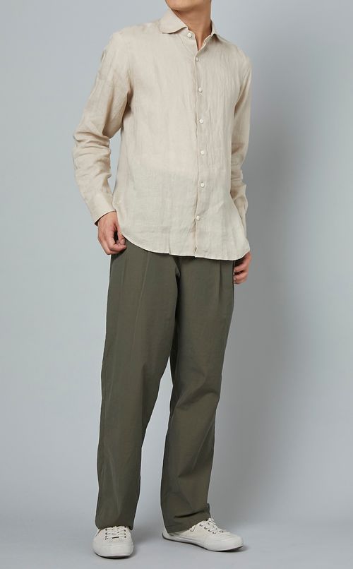 コットンナイロンタックパンツ