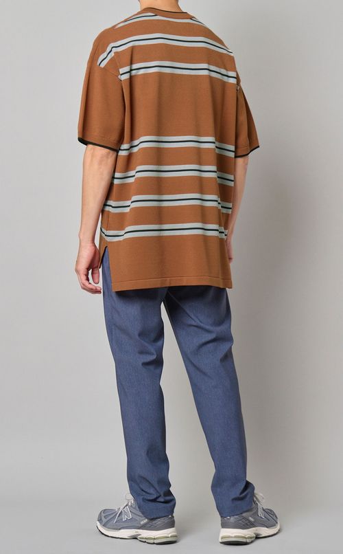 ミックスヤーンボーダーVニット