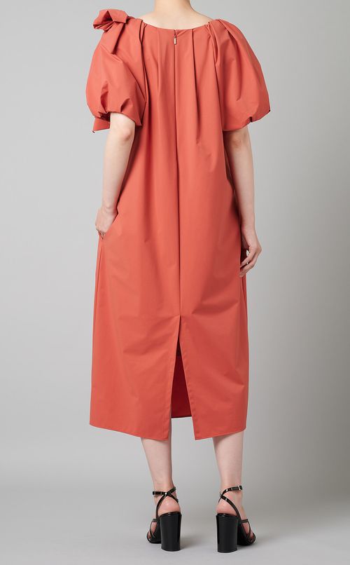 リボンデザインサックドレス