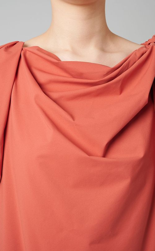 リボンデザインサックドレス