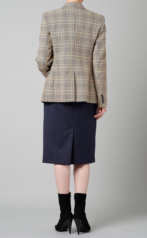 チェック柄テーラードジャケット