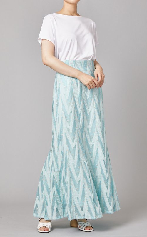 ラメジャガードマーメイドスカート