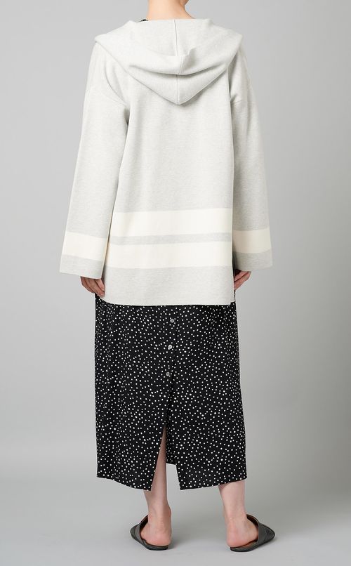 ニットフーディカーディガン