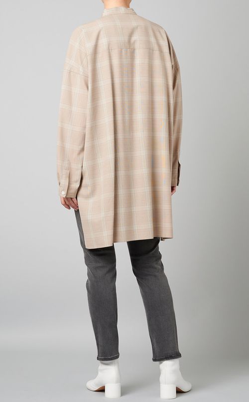 スタンドカラーシャツ