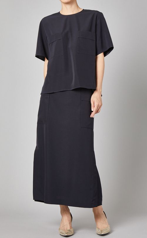 ビッグポケットデザインTブラウス