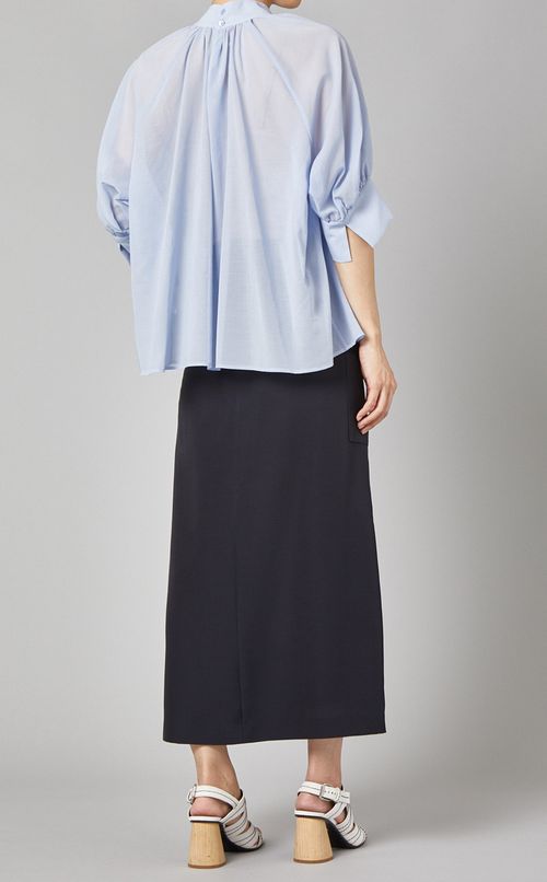 ギャザーデザインブラウス