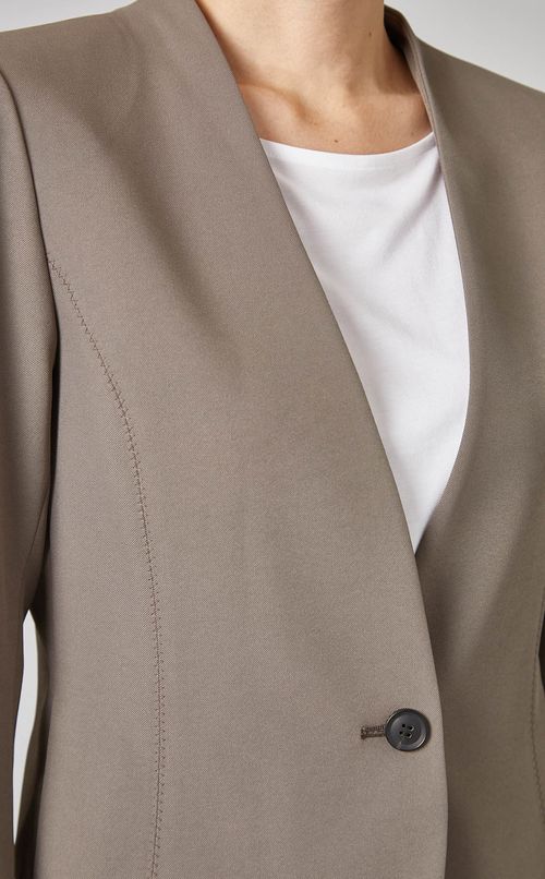 ストレッチノーカラージャケット