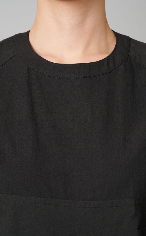 コットンナイロンフレアワンピース