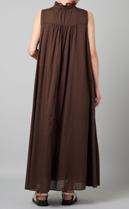 コットンギャザーカラーワンピース