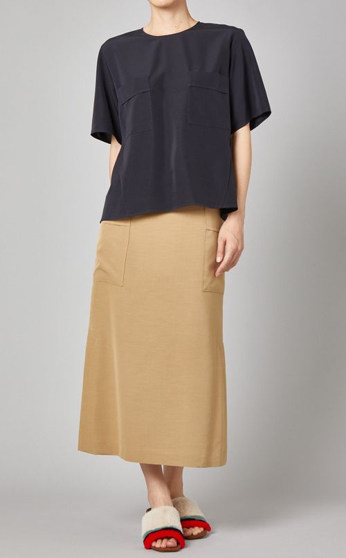 ビッグポケットデザインTブラウス