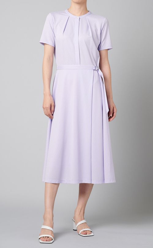 ストライプフレアワンピース