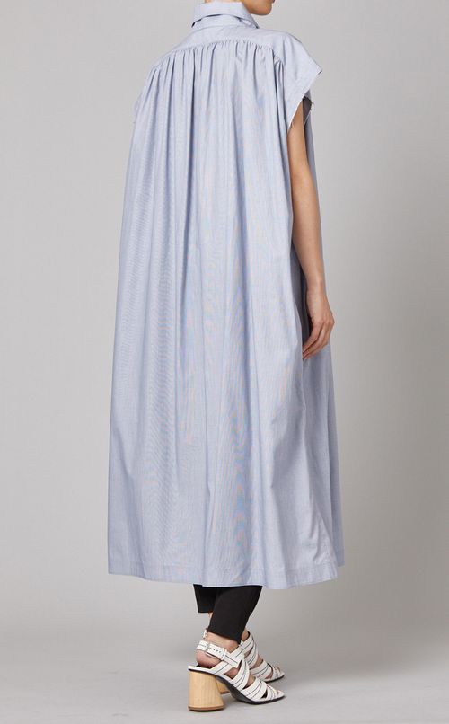 スタンドカラーシャツワンピース