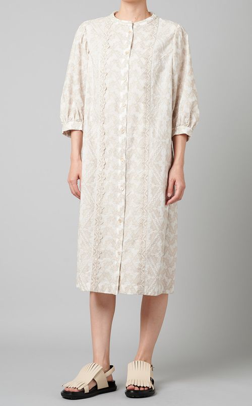 レースパフスリーブワンピース