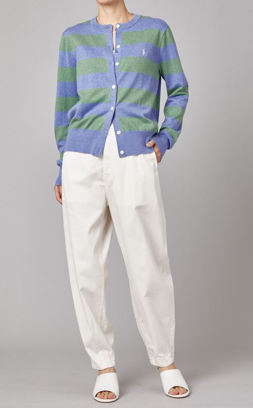 ボーダーニットカーディガン