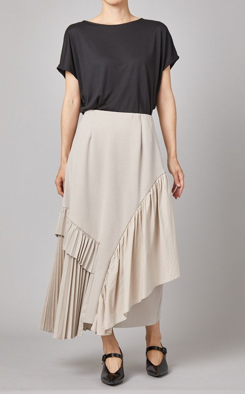 フリルプリーツスカート