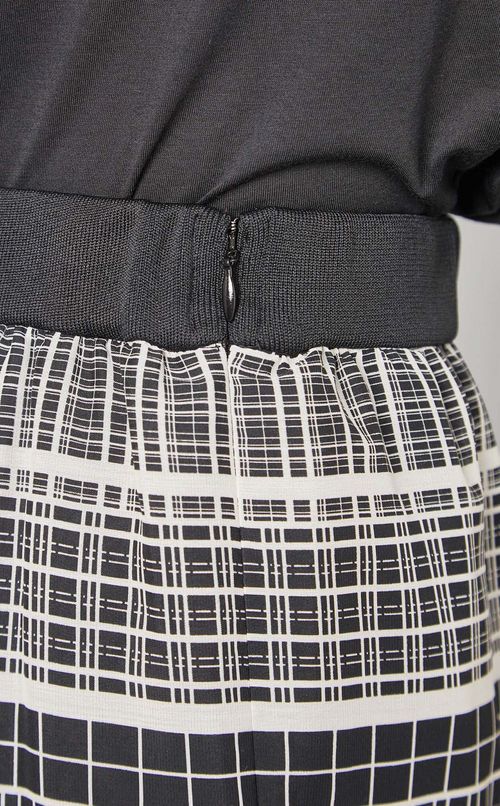 プリントティアードスカート