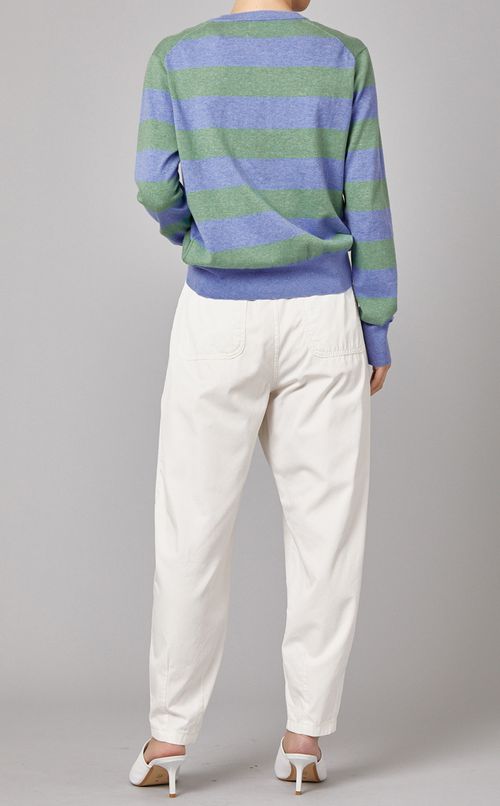 ボーダーニットカーディガン