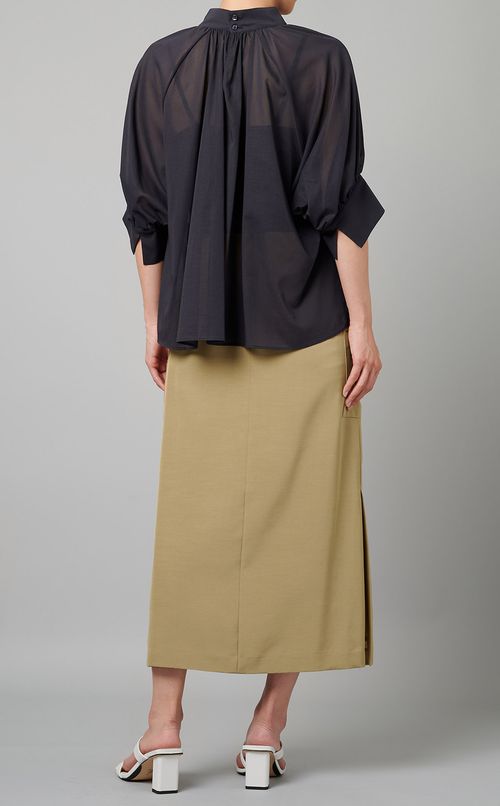 ギャザーデザインブラウス