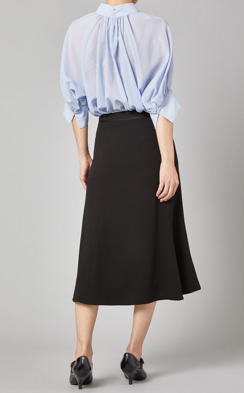 ウエスト切替フレアスカート