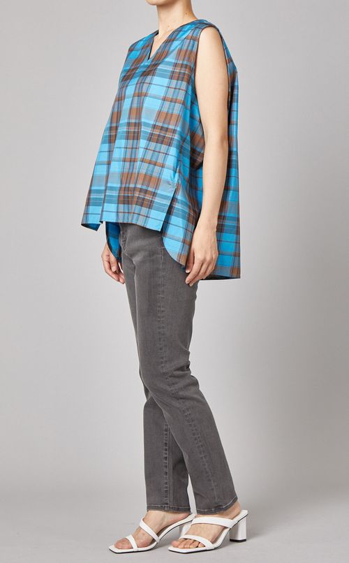 Vネックタンクブラウス