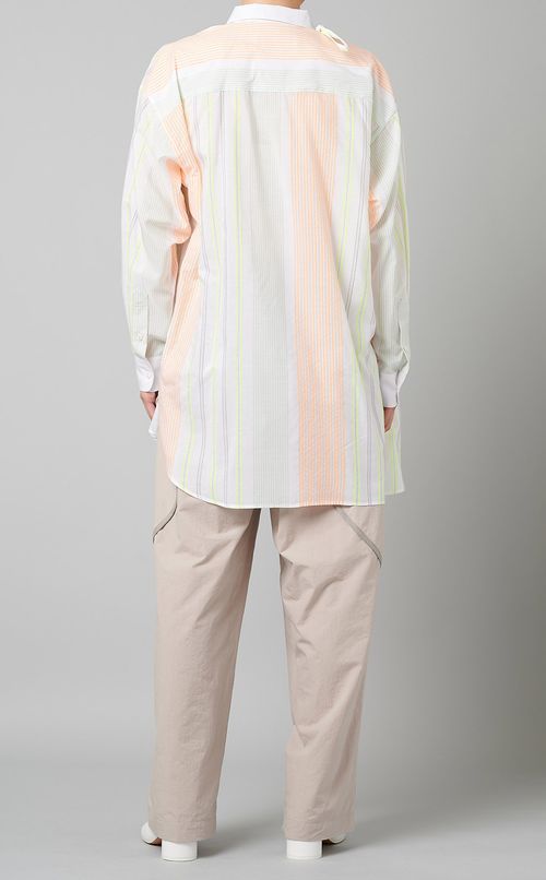 マルチボーダークレリックブラウス