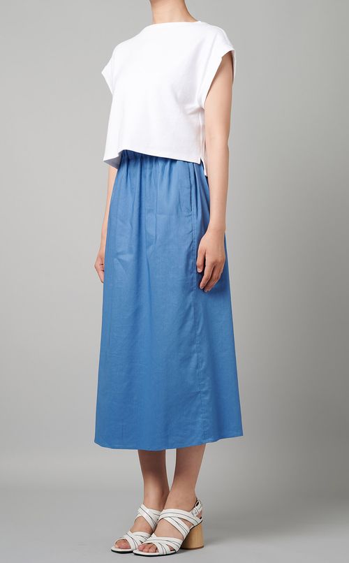 リネンソロセミタイトスカート