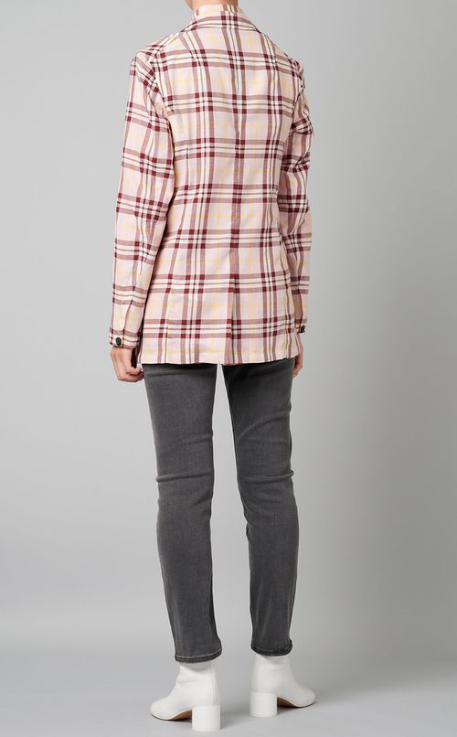 チェックテーラードジャケット