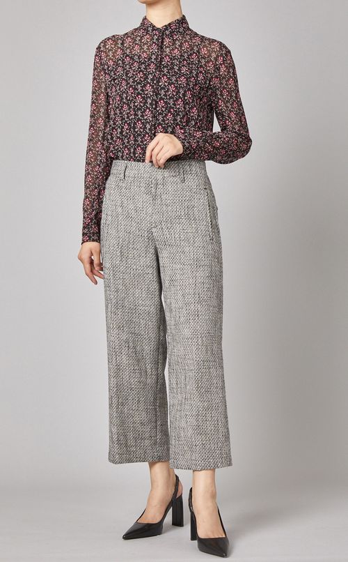 ツイードクロップドパンツ