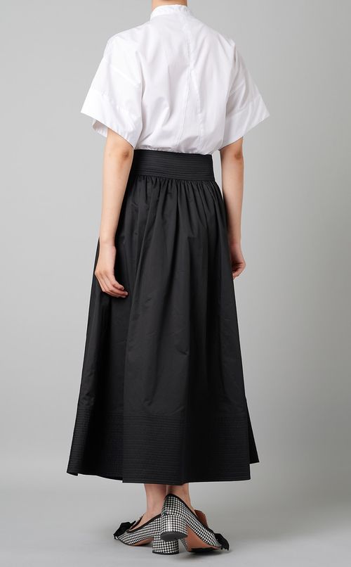 コットンポプリンギャザースカート