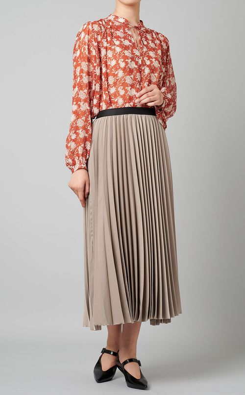 フラワープリントブラウス