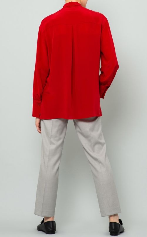 シルクデシンボウタイブラウス